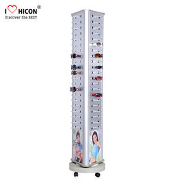 China Eye-Catching Advertising 84 Pair Sunglasses Display Stand Floor Standee Made Of Metal supplier