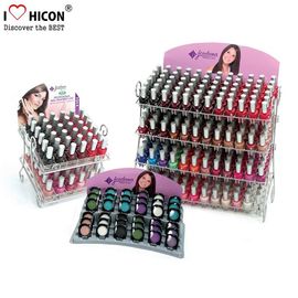 China Customized Counter Display Racks Wire Nail Polish Promotion Makeup Cosmetic Display Stand supplier
