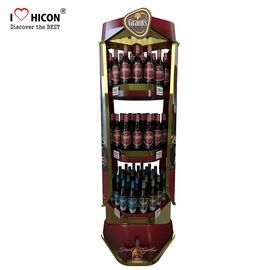 China Customized Wine Display Stand Beverage Beer Display Rack Pop Merchandise Displays supplier