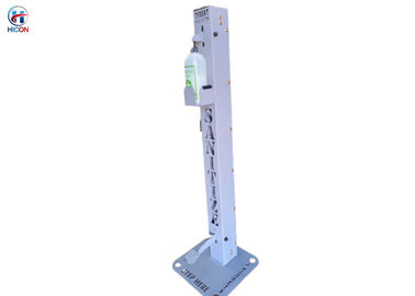 China Hand Sanitizer Dispenser Floor Stand Touch Free With Silver Square Base supplier