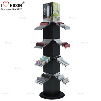China Spinner 4-way Ceramic Wall Tile Sample Display Rack Freestanding supplier