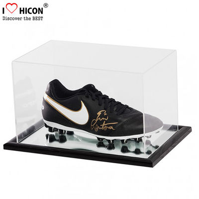China Dustproof Custom Clear Acrylic Football Sneaker Shoes Display Case supplier