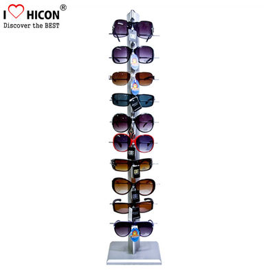 China Single Row 10 Pairs Eyewear Retail Merchandising Displays Stand Metal Material supplier