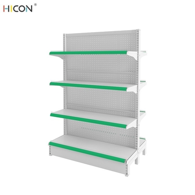 China Pretty 2-Side White Metal Pegboard Shop Display Racks for Vendors supplier