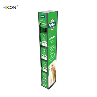 China Floor Green Metal Pet Store Displays Stand with Label Holder for Sale supplier