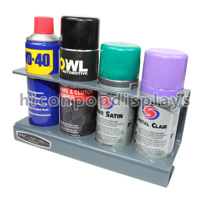 Car Painting Products Retail Unit Countertop Display Rack For Spray Can