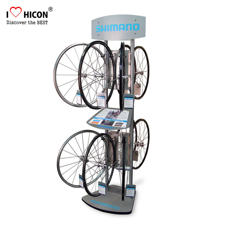 Enrich Client Involvement Metal Display Rack Bicycle Accessories Retail