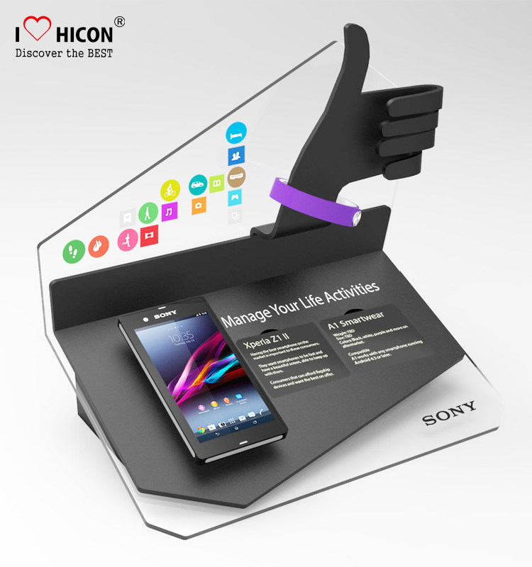 Success Retail Way Acrylic Mobile Phone Display Stands For Cell Phone