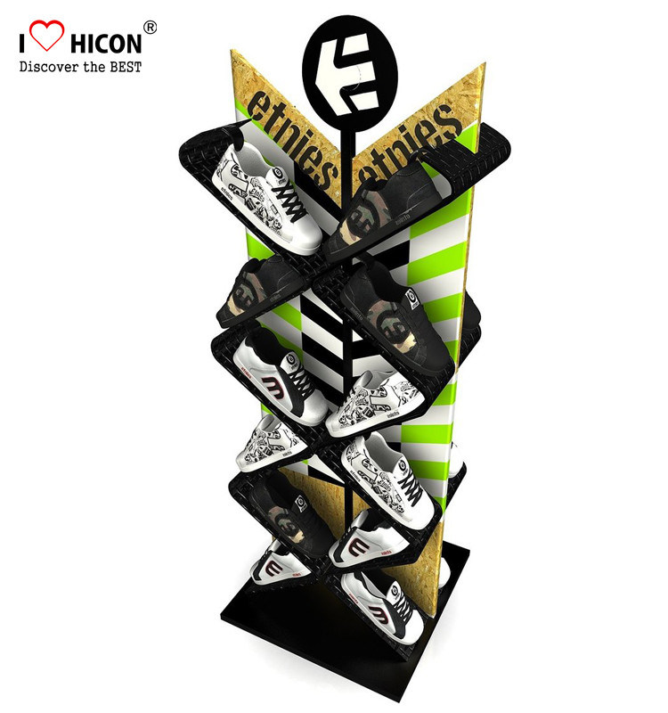 Instore Marketing Custom Metal Display Racks Slippers Display Stand