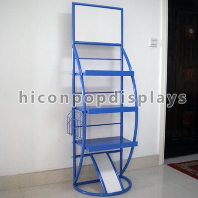 Free Standing Boutique Store Fixtures And Displays Metal Wire For Drink supplier