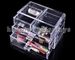 Clear Acrylic Display Cases / Large Acrylic Cosmetic Organizer Countertop supplier