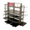Grocery Store Shelving Units With Casters , Gondola Retail Display Shelving supplier