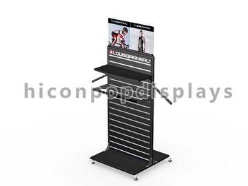 Double Sided Slatwall Display Stands / Slatwall Floor Displays Metal supplier