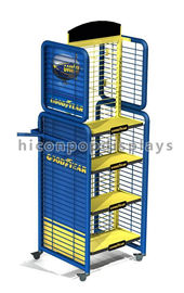 Metal Toys Retail Display Rack , Flooring Metal Display Stands 4- Way Movable supplier