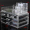 Beauty Products Retail Shop Counter Top Pure Acrylic Cosmetics Display Case supplier