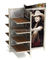 Freestanding Advertising Wood Shelving 4 - Way Retail Clothing Racks Customized supplier