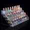 Pure Acrylic Nail Polish Counter Display Racks For Makeup Store Promotional supplier