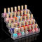 Pure Acrylic Nail Polish Counter Display Racks For Makeup Store Promotional supplier
