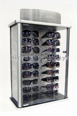 Table Top Acrylic Display Case Eyewear Retail Shop Advertising Locking Glasses Display Stand supplier