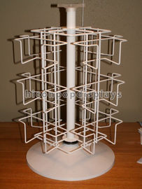 Retail Metal Spinner Display Rack Countertop , Spinning Book Rack For Postcard supplier