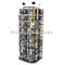Rotating Book Display Stand Metal Wire Pockets CD Flooring Display Stand supplier