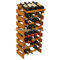 Custom Wine Display Stand Wine Shop Retail Advertising Wood Floor Wine Rack supplier