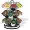 Retail Store Counter Display Racks 3-Tier Commercial Stainless Steel 24 K-Cup Holder supplier