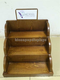 Wood Cosmetic Display Stand for E - Liquid Juice Bottles / Essential Oil supplier