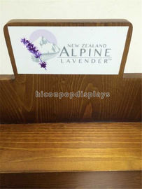 Wood Cosmetic Display Stand for E - Liquid Juice Bottles / Essential Oil supplier