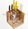 Countertop Stationery Wooden Display Racks Acrylic Wood Pen / Knife Display Stand supplier