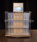Acrylic Wooden Display Racks 2 - Sided Revolving Countertop Watch Display Showcase supplier