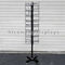 8 Tiered 96 Prongs 65 Long Rotating Display Rack Black Color With Hanging Hook supplier