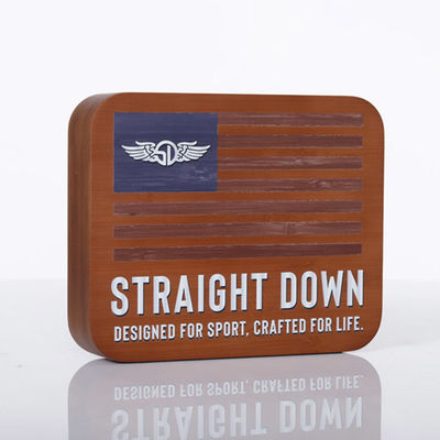 Clothing Retail Store Brand Sign 2-way Signage Custom Logo Wooden Sign supplier