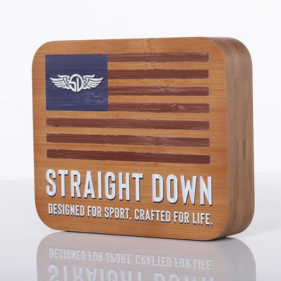 Clothing Retail Store Brand Sign 2-way Signage Custom Logo Wooden Sign supplier