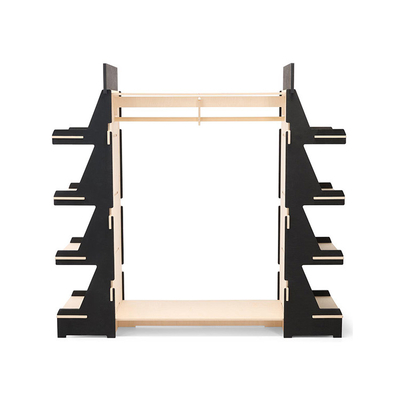 Eco Friendly Clothing Shop Retail Store Fixtures 4-way Clothing Rack supplier