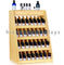 Birch Wooden Display Racks Countertop 240 Bottle Essential Retail 4-Tier Display Rack supplier