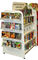 4-Way White Retail Cd Display Stands Freestanding For Book Store / Supermarket supplier