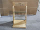 Countertop Retail Store Fixtures Wooden Glass Candle Display Stand For Trade Show supplier
