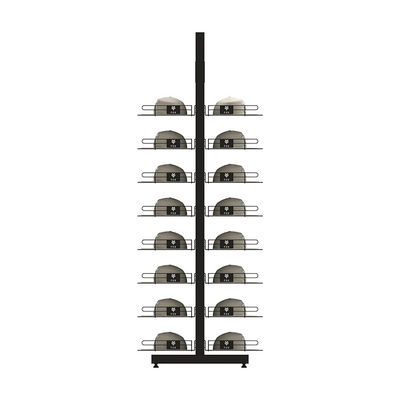 Clothing Store Fixture Metal Baseball Hat Rack Display Stand For Retail Store supplier