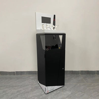 Custom Floor Standing Wood Acrylic Watch Display Case For Retail Store Merchandising supplier