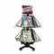 Greeting Cards Retail Store Fixtures Movable Commercial Book Display Wire Spinner Rack supplier