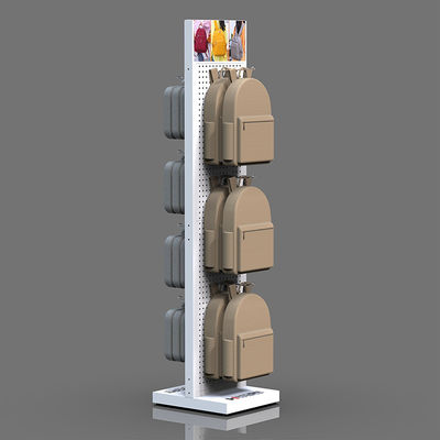 Floor Backpack Rack Custom 2-way Metal Bag Display Stand For Shop supplier