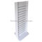 White 2 Way Slatwall Display Stands Retail Store Movable Wood Gondola Shelving supplier
