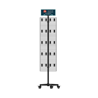 Shoe Display Rack Custom Metal Sock Display Rack Double Sided With Detachable Hooks supplier