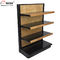 Liquor Store Gondola Shelving Units 36 Inch Wide End Cap Wooden Shelving Display Stand supplier