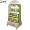 2 - Way Flooring Display Stands Grid Back Wood Base Kids Toy Display Shelving supplier