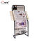 Retail Journal Literature Newspaper Display Rack Floor Standing Metal Display Stand supplier