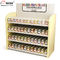 Wood Cosmetic Display Stand Counter Top Marketing Skin Care Products Display Stand supplier