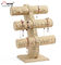 Retail Shop Fashion Accessories Display Stand 3-layer Wood Tabletop Sliver Bracelet Display Stand supplier