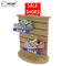 Countertop Black Wood Slatwall Display Stands Rotating For Retail Store / Shops supplier